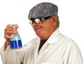 Mad scientist brews a concoction Royalty Free Stock Photo