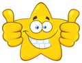 Mad Yellow Star Cartoon Emoji Face Character With Crazy Expression And Protruding Tongue