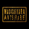 Madagascar Antsirabe Seal Map Design Royalty Free Stock Photo