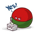 Madagascar country ball voting yes