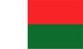 Madagascar flag vector.Illustration of Madagascar flag