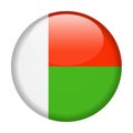 Madagascar Flag Vector Round Icon