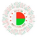 Madagascar national day badge.