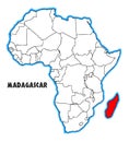 Madagascar Africa Map