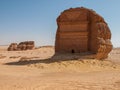 Madain Saleh, archaeological site with Nabatean tombs in Saudi Arabia KSA Royalty Free Stock Photo