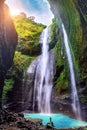 Madakaripura Waterfall is the tallest waterfall. Royalty Free Stock Photo
