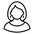 Madam Isolated Vector icon which can easily modify or edit