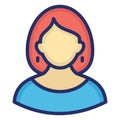 Madam Isolated Vector icon which can easily modify or edit