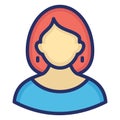 Madam Isolated Vector icon which can easily modify or edit