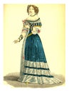 Madame de Montespan, vintage engraving
