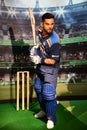 Virat Kohli wax statue at Madame Tussauds Dubai on Bluewaters Island in Dubai, UAE Royalty Free Stock Photo