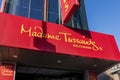 Madame Tussauds Wax Museum on Hollywood Blvd with blue sky in Hollywood Los Angeles California