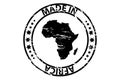 Made in Africa rubber stamp