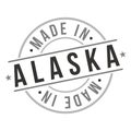 Made in Alaska Stamp Logo Icon Symbol Design. Badge Seal Vector National Product.