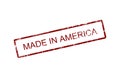 Made in america Royalty Free Stock Photo