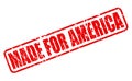 MADE FOR AMERICA red stamp text Royalty Free Stock Photo