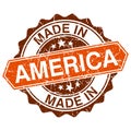 Made in America vintage stamp