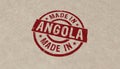 Made in Angola stamp and stamping