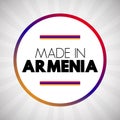 Made in Armenia text wallpaper, concept background