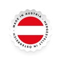 Made in Austria - Hergestellt in Osterreich