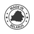 Made in Belarus icon. Stamp sticker. Vector illustration