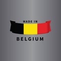 Made in belgium banner. Vector illustration decorative design