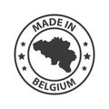 Made in Belgium icon. Stamp sticker. Vector illustration