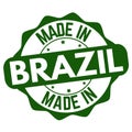 Made in Brazil label or sticker