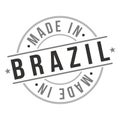 Made In Brazil Stamp Logo Icon Symbol Design. Seal national Product Badge vector.