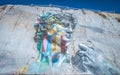 The David Multicolor by Kobra, Carrara, Tuscany, Italy Royalty Free Stock Photo