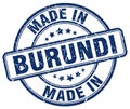 made in Burundi stamp