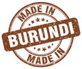 made in Burundi stamp