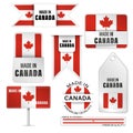 Made in Canada graphics and labels set