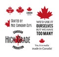 Made in Canada Royalty Free Stock Photo