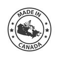 Made in Canada icon. Stamp sticker. Vector illustration Royalty Free Stock Photo