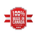 Made in canada label design Royalty Free Stock Photo