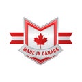 Made in canada label design Royalty Free Stock Photo