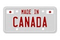 Made in Canada License Plate