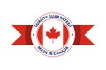 Made in Canada quality stamp. Vector illustration