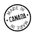 Made In Canada rubber stamp