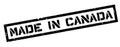 Made in Canada rubber stamp