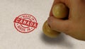 Made in Canada stamp and stamping Royalty Free Stock Photo