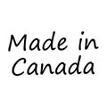 MADE IN CANADA stamp on white background Royalty Free Stock Photo