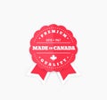 Made in Canada, vector badge