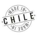 Made In Chile Stamp Logo Icon Symbol Design. Seal National Product Badge Vector.