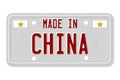 Made in China License Plate