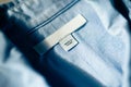 `Made in China` on a tag on shirt Royalty Free Stock Photo