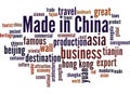 Made in China, word cloud concept 9 Royalty Free Stock Photo