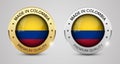 Made in Colombia graphics and labels set