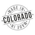 Made in Colorado Stamp Logo Icon Symbol Design. Seal National Product Badge vector.